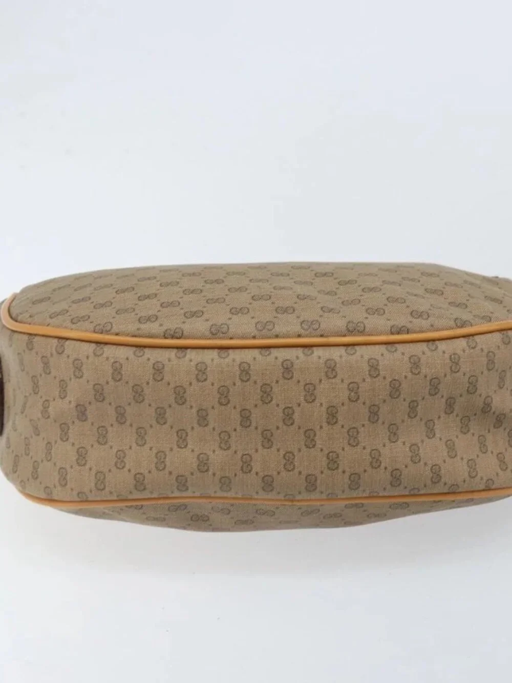 GUCCI Micro GG Supreme Web Sherry Line Bag PVC Beige 001 115 0918 Auth BA10601 - Picture 7 of 16